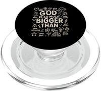 Dio è molto più grande del culto della Scrittura cristiana PopSockets PopGrip per MagSafe