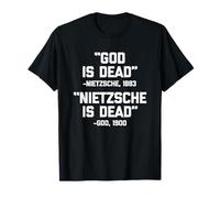 "Dio è morto" -Nietzsche 1883 ("Nietzsche è morto" -Dio) Maglietta