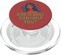 Dio è occupato posso aiutarti? Devil Woman Art Demon Girl PopSockets PopGrip per MagSafe