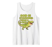 Dio è più Forte di Un Trex Cute Dino Kids Christianity Canotta