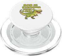 Dio è più forte di un Trex Cute Dino Kids Christianity PopSockets PopGrip per MagSafe