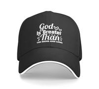 Dio è più Grande degli Alti e Bassi Cappello da Baseball da Donna Cappellini alla Moda
