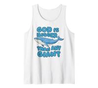 Dio è più Grande di Qualsiasi Balena Blu Gigante Simpatici Bambini cristiani Canotta