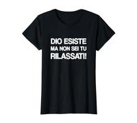 Dio Esiste Ma Non Sei Tu Maglietta con Stampa Grafica Economica