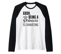 Dio Essere Una Principessa è estenuante - Divertente Maglia con Maniche Raglan