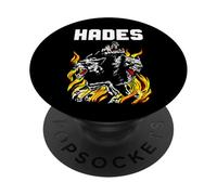 Dio greco antico Ade Sovrano degli Inferi Cane Cerbero PopSockets PopGrip Adesivo