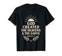 Dio ha Creato i cieli e la Terra Genesi 1:1 Maglietta