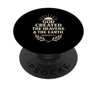 Dio ha creato i cieli e la terra Genesi 1:1 PopSockets PopGrip Adesivo