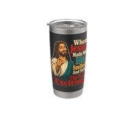 Dio ha detto che questo è uno speciale sarcasmo cristiano divertente Bicchiere termico in acciaio inox doppia parete