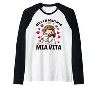 Dio Ha Il Controllo della Mia Vita Gesù Agnello Maglia con Maniche Raglan
