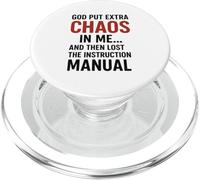 Dio ha messo il caos in me e poi ha perso l'istruzione Divertimento PopSockets PopGrip per MagSafe