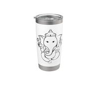 Dio indù Ganesha Ganesh Bicchiere termico in acciaio inox doppia parete