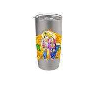 Dio indù Signore Shri Krishna Bicchiere termico in acciaio inox doppia parete