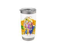 Dio indù Signore Shri Krishna Bicchiere termico in acciaio inox doppia parete