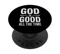 Dio ispiratore è buono tutto il tempo dicendo fede credente PopSockets PopGrip Adesivo