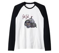 Dio Jul Scandinavo Julbocken Yule Capra Dopo John Bauer Maglia con Maniche Raglan