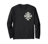 Dio Lo Vuole! - Deus Vult - Croce di GERUSALEMME Maglia a Manica