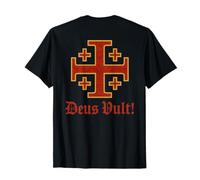 Dio Lo Vuole! - Deus Vult - Croce di Gerusalemme Maglietta