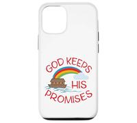 Dio mantiene le sue promesse simpatiche religiose Noahs Ark Custodia per iPhone 12/12 Pro