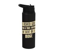 Dio mi ha mandato un moscerino divertente Stainless Steel Insulated Water Bottle