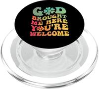 Dio mi ha portato qui Retro Cristiano Gesù PopSockets PopGrip per MagSafe
