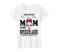 Dio Mi ha regalato Due titoli Mamma e discorso Assistente Festa della Mamma Maglietta