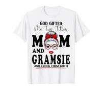 Dio Mi ha regalato Due titoli Mamma e GRAMSIE Mothers Day Maglietta