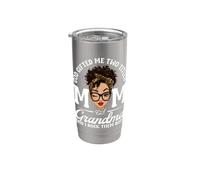 Dio mi ha regalato due titoli Mamma E Nonna Nero Mamma Melanin Bicchiere termico in acciaio inox doppia parete
