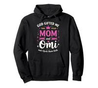 Dio Mi ha regalato Due titoli Mamma e omi e io li Rock Entrambi Felpa con Cappuccio