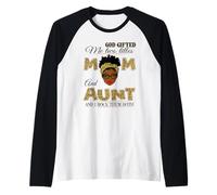 Dio Mi ha regalato Due titoli Mamma e Zia e io li Rock Entrambi Maglia con Maniche Raglan
