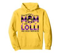 Dio mi ha regalato tittles mamma e lolli nonna Festa della mamma Felpa con Cappuccio
