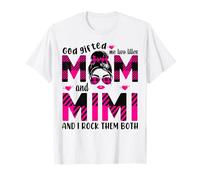 Dio mi ha regalato tittles mamma e mimi nonna Festa della mamma Maglietta