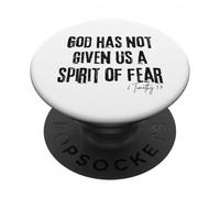 Dio non ci ha dato uno spirito di paura 2 Timoteo 1:7 Bibbia PopSockets PopGrip Adesivo