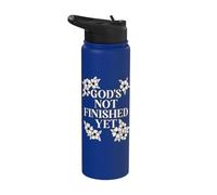 Dio non è ancora finito il cristiano religioso Stainless Steel Insulated Water Bottle