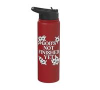 Dio non è ancora finito il cristiano religioso Stainless Steel Insulated Water Bottle