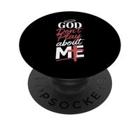 Dio non gioca su di me Espressione spirituale edificante PopSockets PopGrip Adesivo