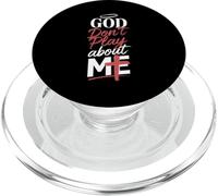 Dio non gioca su di me Espressione spirituale edificante PopSockets PopGrip per MagSafe