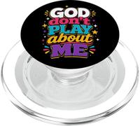 Dio non gioca su di me Fede cristiana PopSockets PopGrip per MagSafe