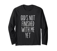 Dio Non ha Ancora finito con Me la Fede Religiosa Cristiana Maglia a Manica