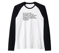 Dio Non Manca mai la Fede Cristiana in Gesù Cristo Maglia con Maniche Raglan