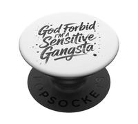 Dio non voglia che io sia un meme Gangsta sensibile PopSockets PopGrip Adesivo