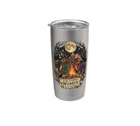 Dio non voglia che le donne abbiano hobby Halloween strega luna besties Bicchiere termico in acciaio inox doppia parete