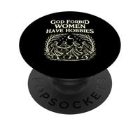 Dio non voglia che le donne abbiano hobby Witchcore Femminista Moon Magic PopSockets PopGrip Adesivo