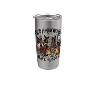 Dio non voglia che le donne dovrebbero avere hobby strega afroamericana Bicchiere termico in acciaio inox doppia parete
