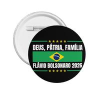 Dio, Patria, Famiglia, Flavio Bolsonaro, Presidente 2026, 5 Spille decorative