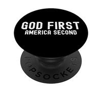 Dio prima America Seconda PopSockets PopGrip Adesivo