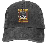 Dio Prima Poi la Famiglia e infine Il Braccio Berretto da Baseball da Uomo Cappelli Donne Visiera Protezione Snapback Berretti da Wrestling Cool