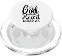 Dio sapeva che il mio cuore aveva bisogno di te romantico messaggio grafico PopSockets PopGrip per MagSafe