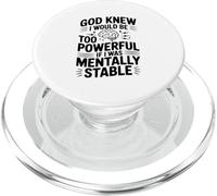 Dio sapeva che sarei stato troppo potente se mentalmente stabile PopSockets PopGrip per MagSafe