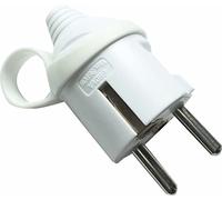 Dio - Spina maschio 2P+T Schuko (Germania) - Bianco